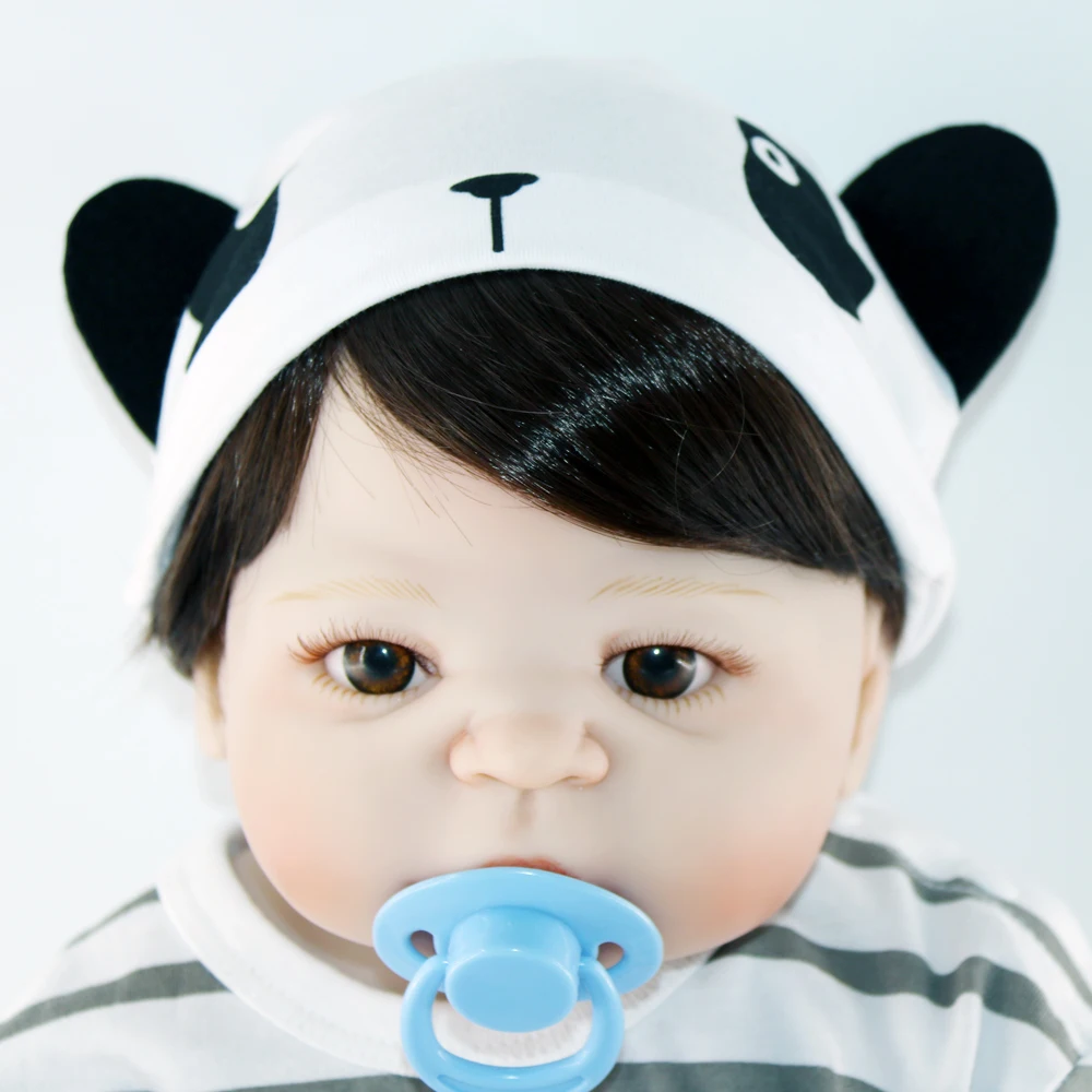 23 &quotмягкий черный короткий твердый корпус все силиконовые куклы для