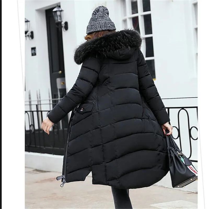 2017 зимняя женская куртка пальто модное с капюшоном воротники высокое качество на
