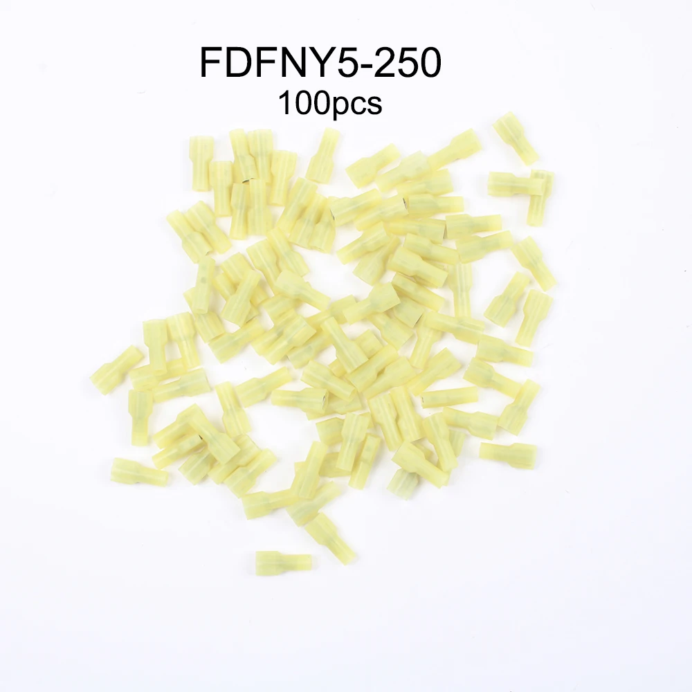 FDFNY1-250 FDFNY2-250 FDFNY5-250 нейлон латунь женский изолированный вилочный кабельное