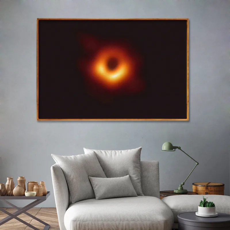 Black Hole Realist Posters and Prints Nordic Canvas Painting Home Decor Wall Art Picture Bedroom Modern | Дом и сад