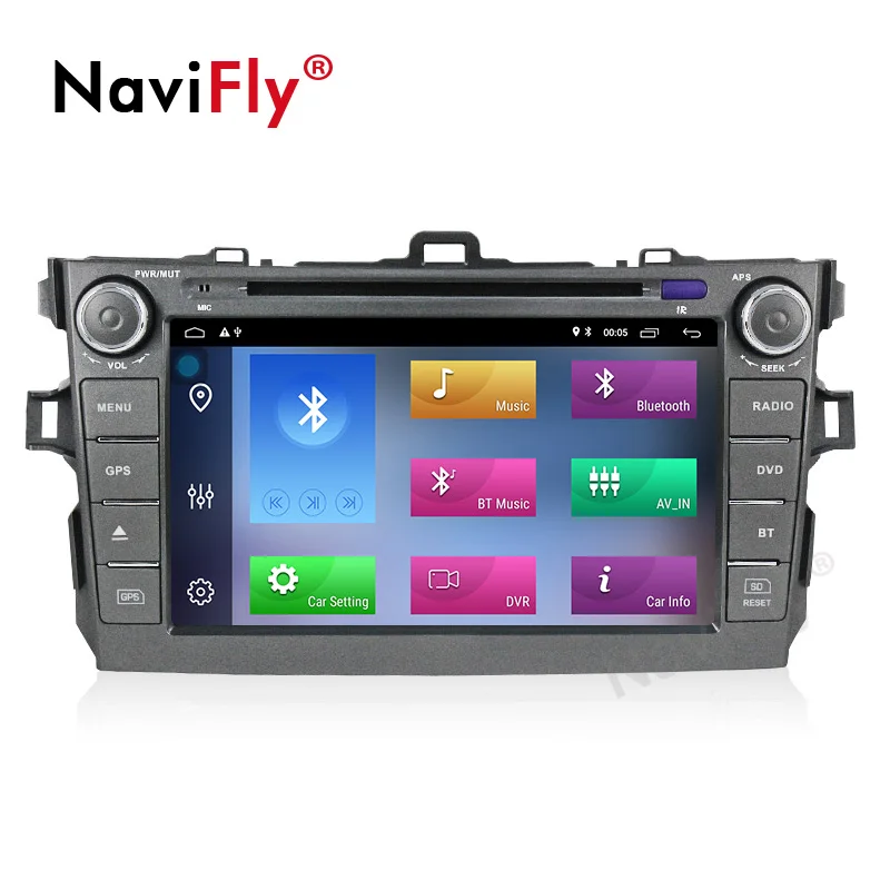 Автомобильный мультимедийный плеер 2din 2 + 32G Android 9 1 dvd для Toyota corolla 2007 2008 2009 2010 2011