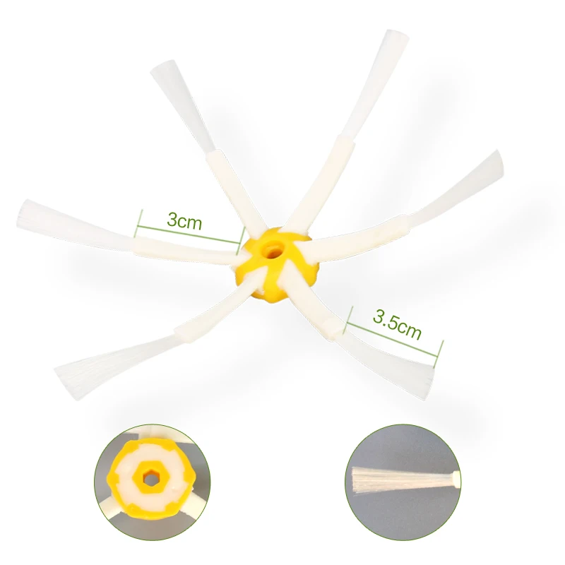 

3 Armed Side Brush For iRobot Roomba 700 Series 760 770 780 790 Vacuum Cleaner Spare Part 3 Armed Side Brush Brushes Hepa Filter