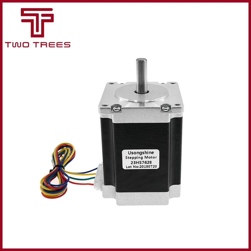 1 шт., 2 фазы, 4-Leads 20Kgcm 76 мм CNC Nema 23 шаговый двигатель, 3d принтер 23HS7628 23hs8430 57 мм* 76 мм