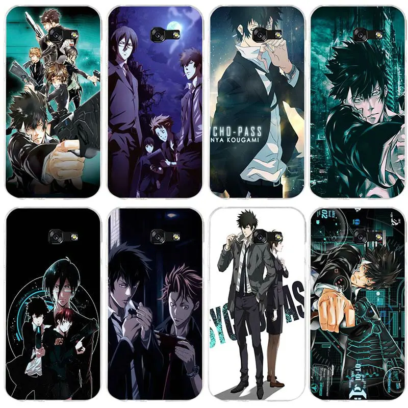 Чехлы для телефонов аниме Psycho Pass Прозрачный Силиконовый ТПУ Samsung Galaxy S2 S3 S4 S5 Mini S6 S7