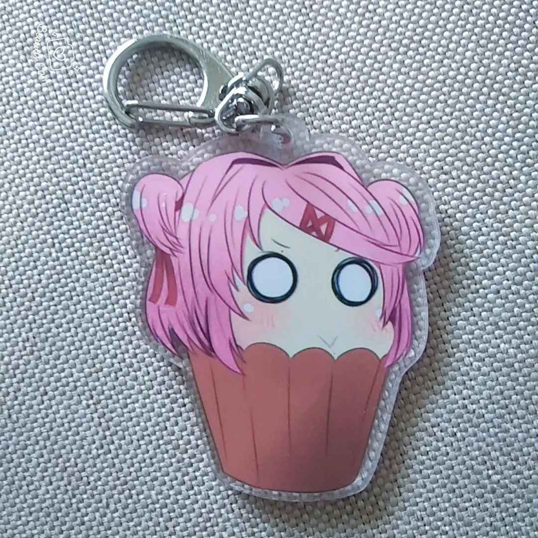 Doki Литературный клуб косплей брелок акриловый мультфильм Опора Sayori Yuri Natsuki Monika