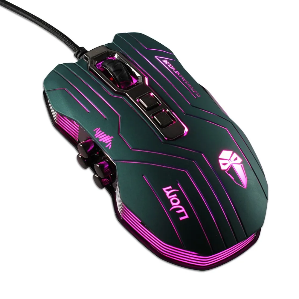 Проводная игровая мышь USB мыши RGB светильник светодиодный оптическая игровая мышь 3200 dpi 9 кнопок для компьютера ноутбука Windows геймерская мышь