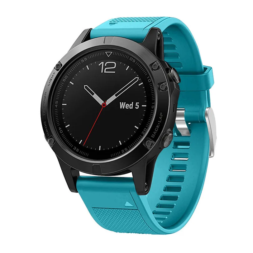 Сменный силиконовый смарт-браслет для Garmin ремешок на запястье Fenix 5 GPS 22 мм браслет