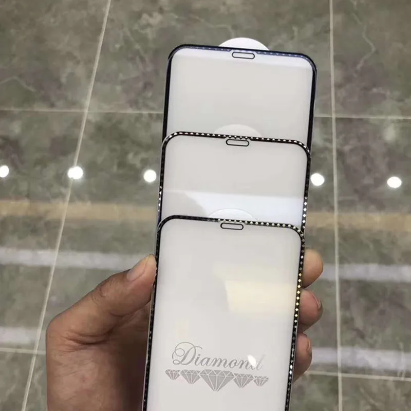 Алмазное Защитное стекло для iphone 6 6S 7 8 plus X XR XS MAX стекло на iphone 7 6 X защита экрана iphone 7 Защита экрана
