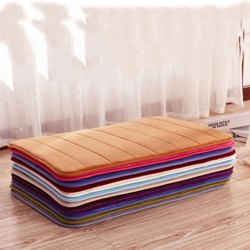 Лохматый Memory Foam дверной коврик нескользящий для пола ванной коврики ковры