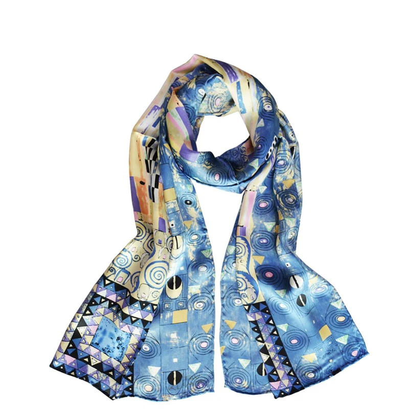 SALUTTO 100% шелковый шарф для женщин Ван Гог картина высокое качество бренд мода