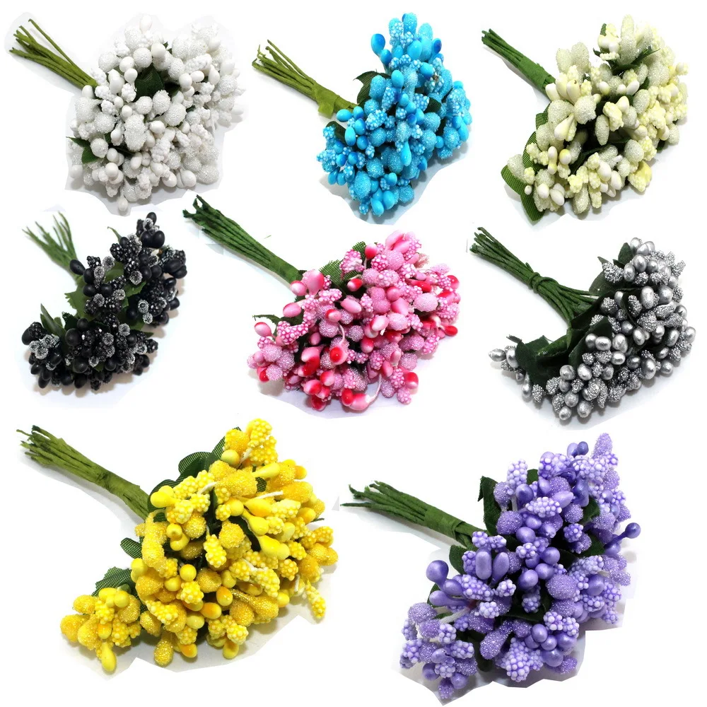 Искусственный цветок из пенополиэтилена 12 шт./лот тычинки стебель проволоки