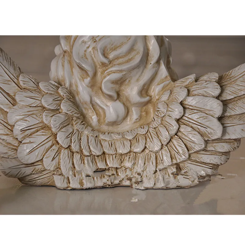 Cupid Head Portraits Bust Angel Statue Roman Mythology Amoretto Home Decoration Resin Craftwork Valentine's Day Gift L2193