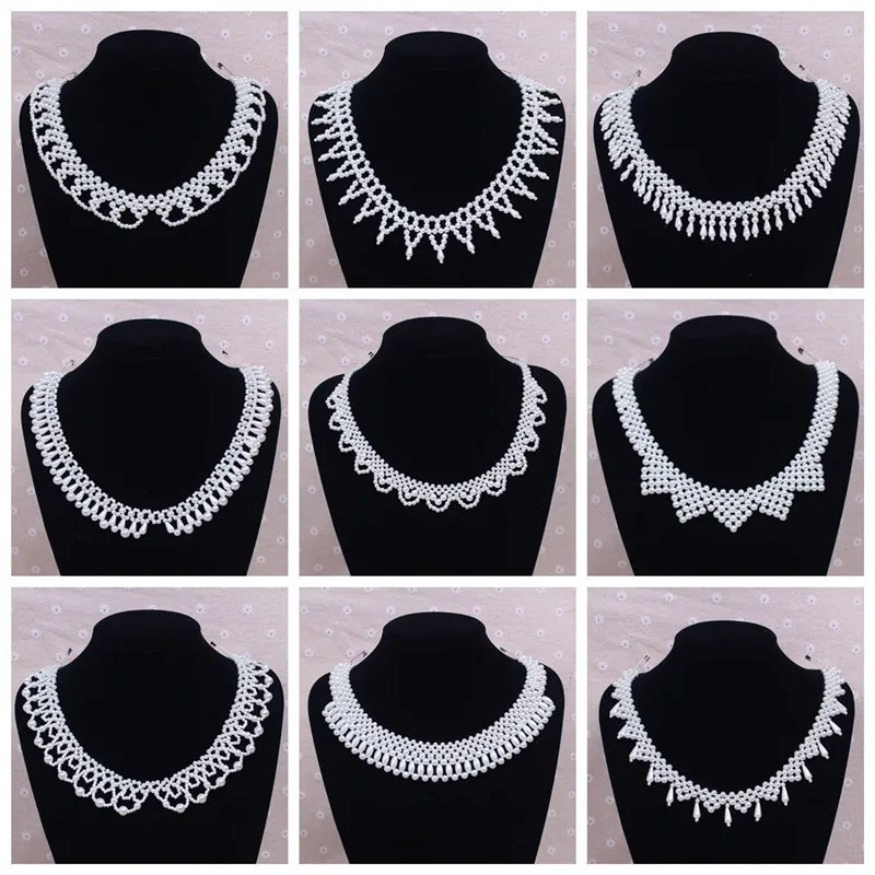 1Pc Women Collar Pearl Lace Applique Shirt Decorative Trims DIY Dress Clothes Sewing Accessories ZK767 | Дом и сад