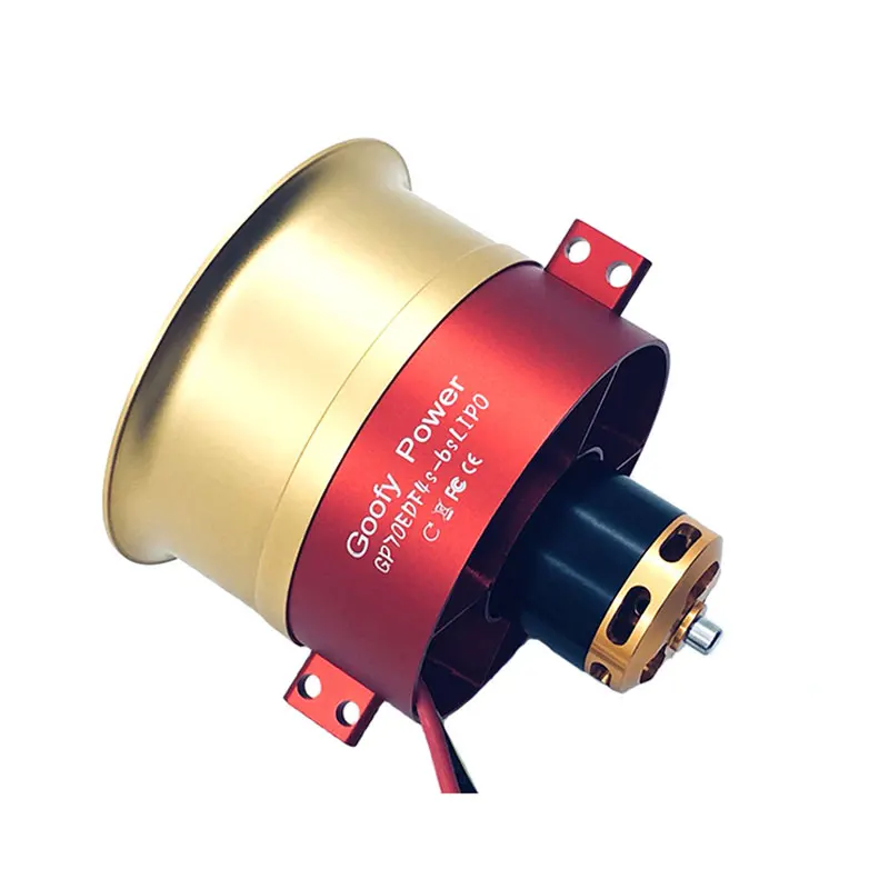 Горячая продажа металла JP/GP 70 мм воздуховод EDF с 100A набор ESC Jet 12 Blade 2 s-6 s Lipo мотор
