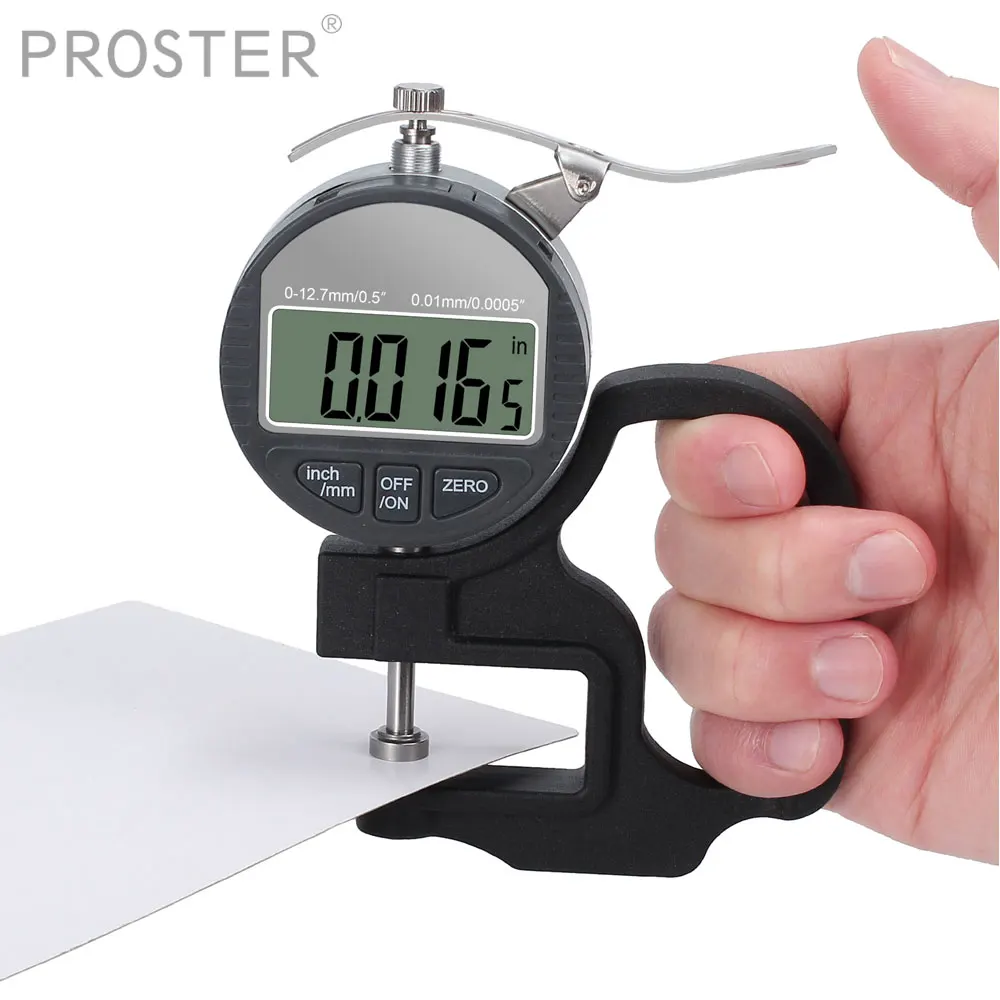 

Digital 0.0005-0.5inch 0.01-12.7mm Range Thickness Gage Gauge With LCD Display Micrometer Electronic Percentage Thickness Meter