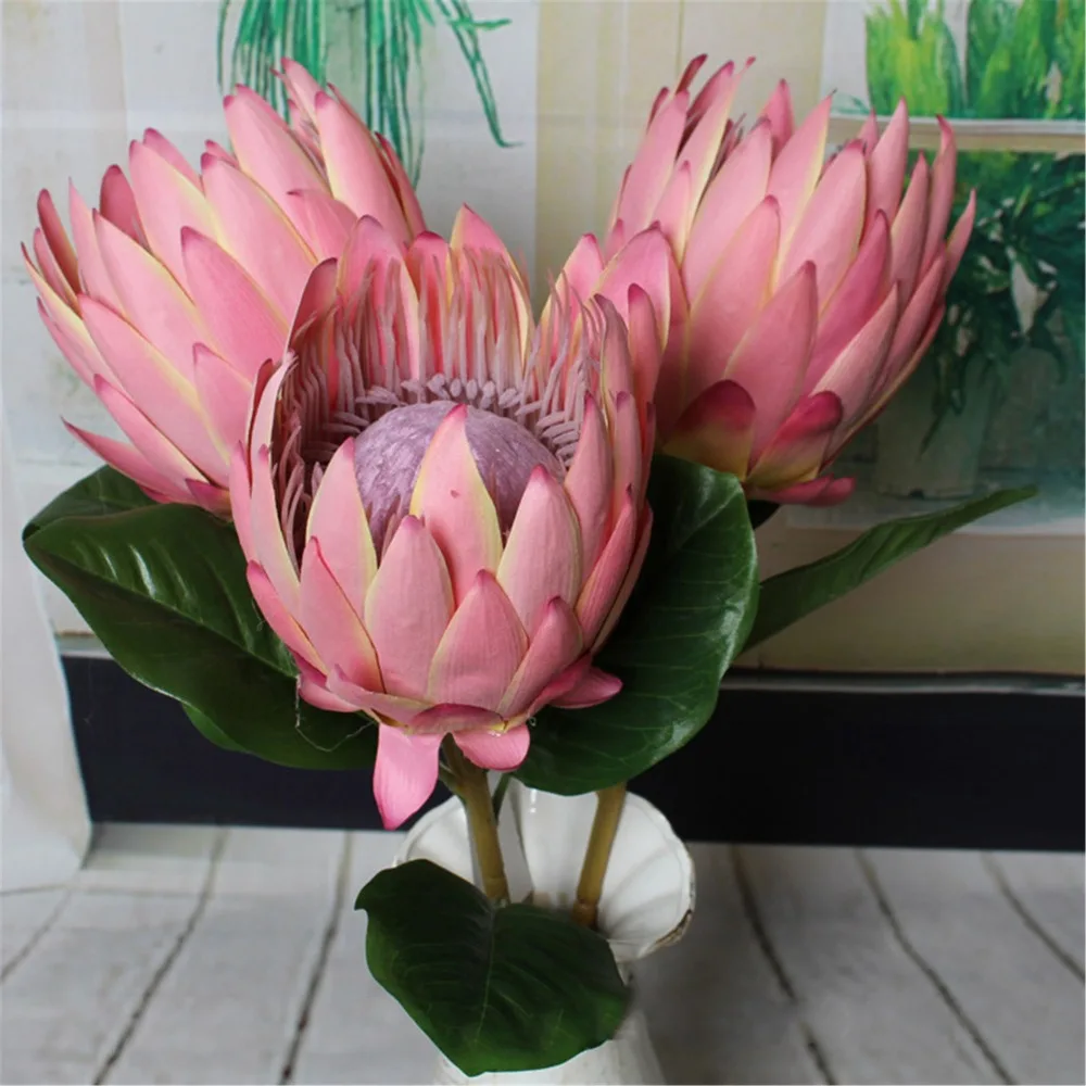 Тропический цветок императора качественный Шелковый букет цветов искусственные