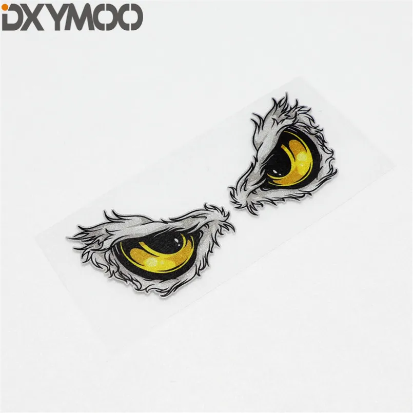 

Peeping Eyes Fashion No Fears Motorcycle Helmet Bike Sticker Auto Truck Window Car Styling Decal 10x5cm