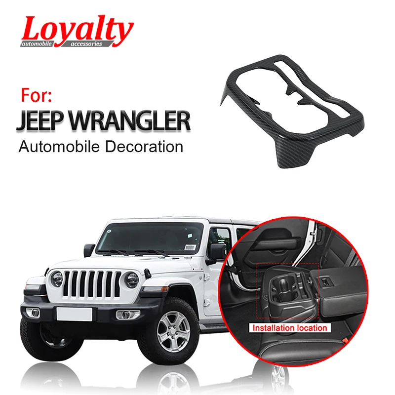 Лояльности для Jeep Wrangler JL 2018 2019 заднего сиденье держатель стакана воды украшения