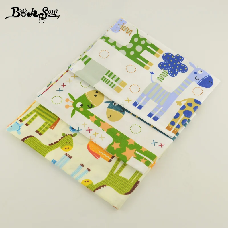 Тканевая саржевая ткань Booksew 100% хлопок 40х50 см детские постельные принадлежности