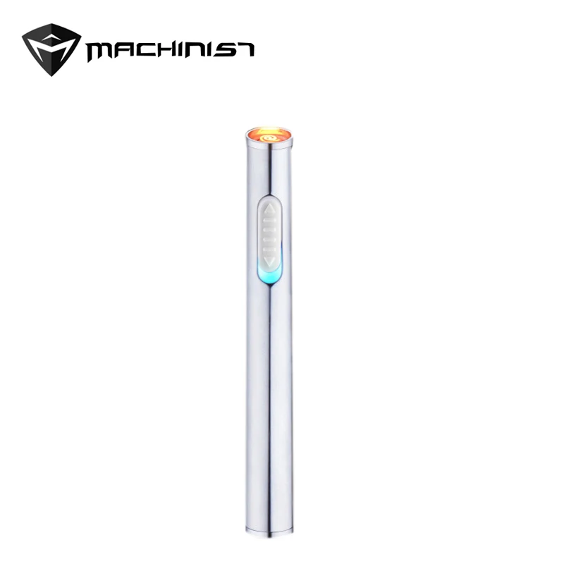 1 шт. креативная Зажигалка металлическая форма длинный прикуриватель USB зарядка