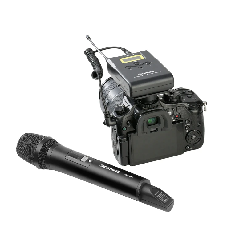 Saramonic SR-HM15 16-канальный VHF Беспроводной портативный микрофон с интегрированным передатчиком для UWMIC15 Беспроводной Системы