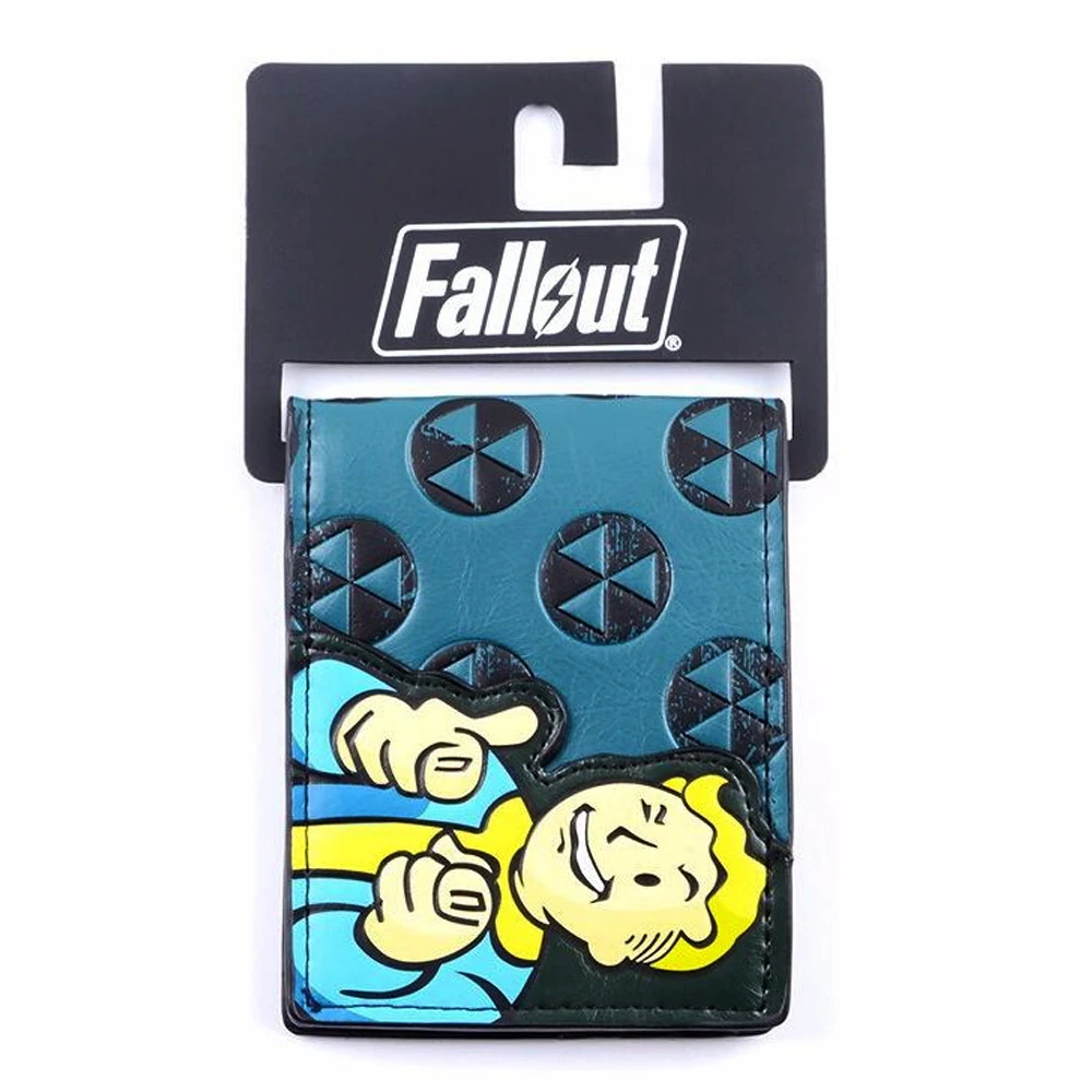 Bethesda Fallout 4 хранилище мальчик аппликация с тиснением Би Фолд бумажник костюм