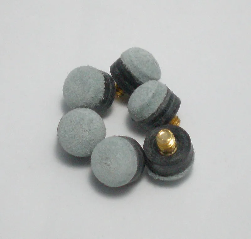 Бесплатная доставка 12 шт./лот 9 мм бильярдный снукер стол винт кия наконечник