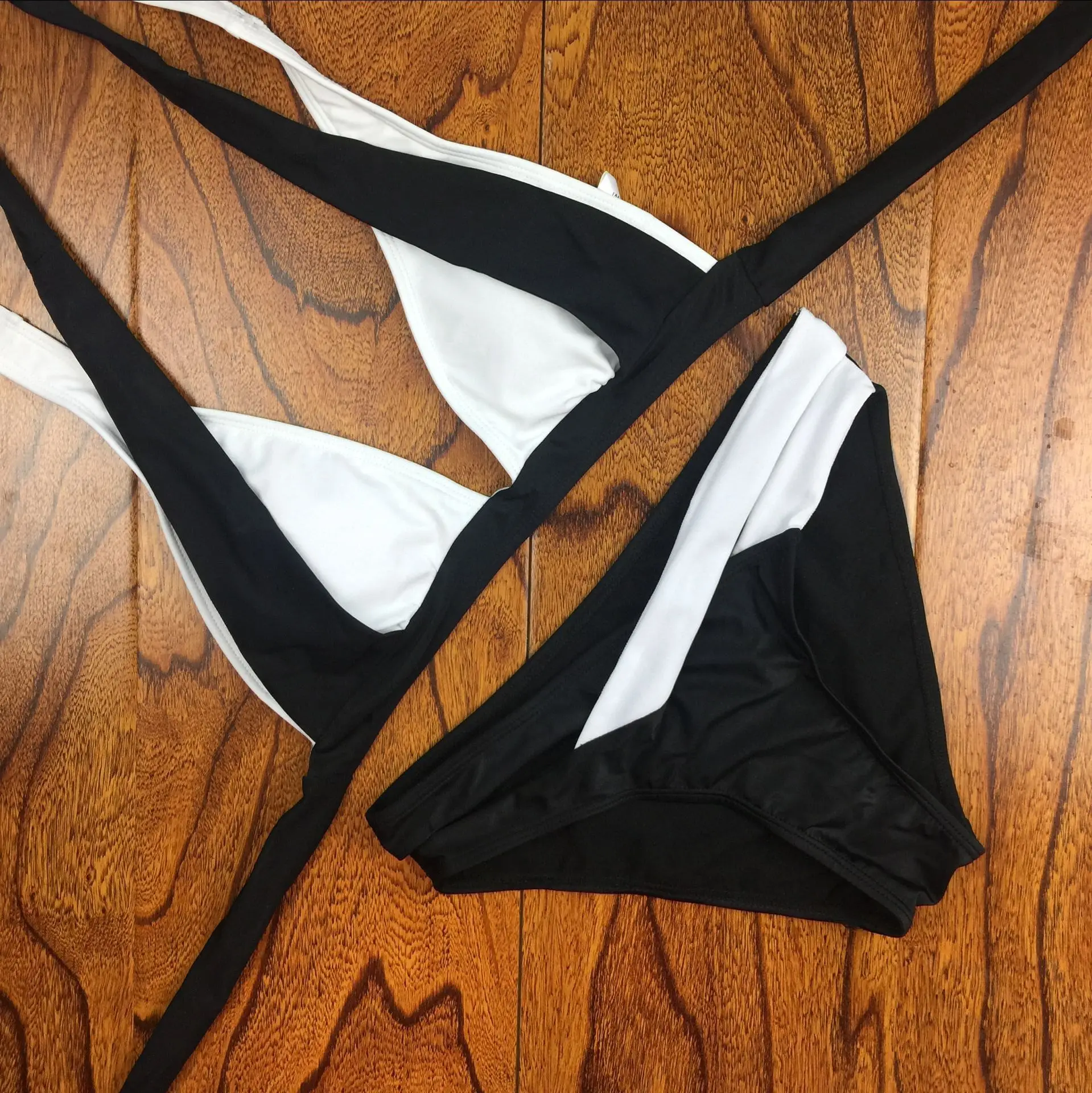 Новые Бикини женский купальник летние топы с эффектом пуш ап бандажный купальный