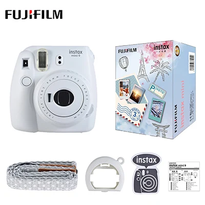 White Рождественский лучший подарок Fujifilm Instax Mini 9 мгновенная камера пленка камера+ 30 листов Fujifilm Instax Mini пленка 5 цветов - Цвет: White