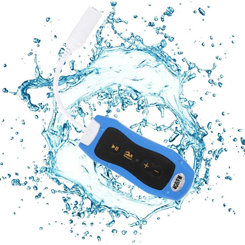 EDASL 4 ГБ/8 ГБ mp3 клип Водонепроницаемый IPX8 Mp3 плеер с наушниками/fone de ouvido fiio для плавания Дайвинг