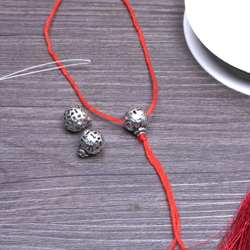 Бусины из металла с 3 отверстиями 10 мм для изготовления мала-йога четки ювелирных