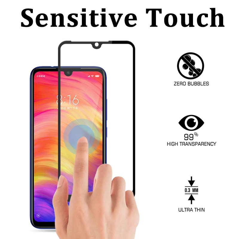 Закаленное стекло для xiaomi redmi note 7 pro защита экрана ksiomi redme not 7pro armor xiaomei red mi display siaomi