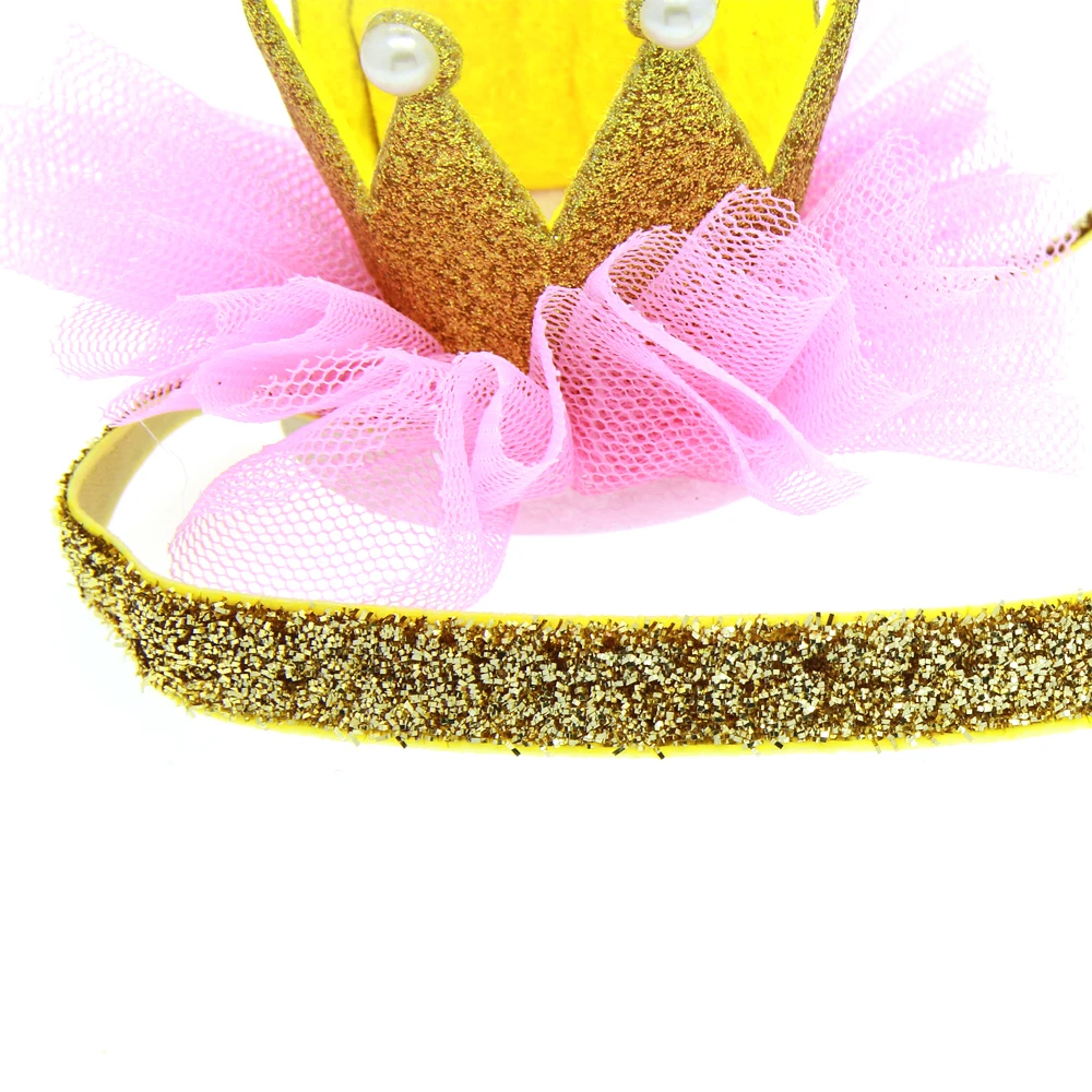 Детская повязка на голову foddasia эластичная для волос с цветочной короной девочек