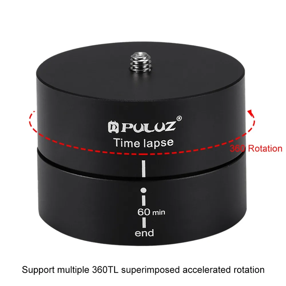 New Camera Time lapse 360 Panoramic Panning Rotation 60/120 Minutes For Gopro/iphone Stabilizer Tripod Head Adapter Timelapse |