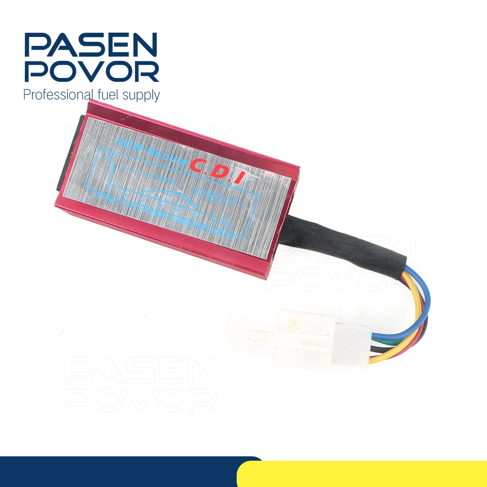Pasenpovor CDI гонки Коробка для 110 125 CC Красный 5 pin Аксессуары мотоциклов|Зажигание
