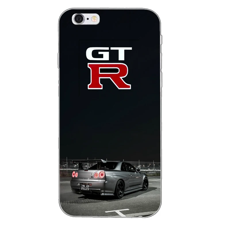 Автомобиль NISSAN GTR силиконовый мягкий чехол для телефона из ТПУ для Apple iPhone 4 4S 5 5S 5c SE 6 6s plus, 7, 7 plus, 8, 8 plus, X - Цвет: NISSANGTRA09