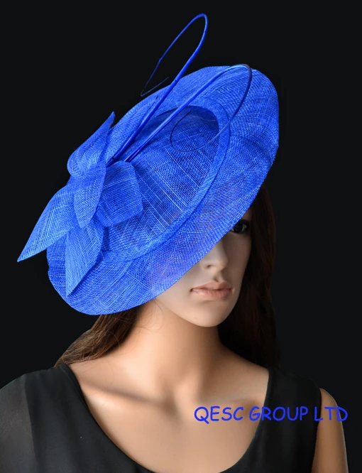 Новинка Бесплатная доставка По EMS. Большой блюдце Sinamay чародей шляпа для женщин на