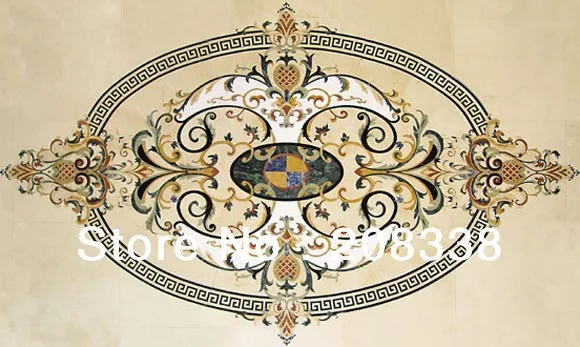 Медальон из натурального мрамора медальон со вставками гидроабразивного