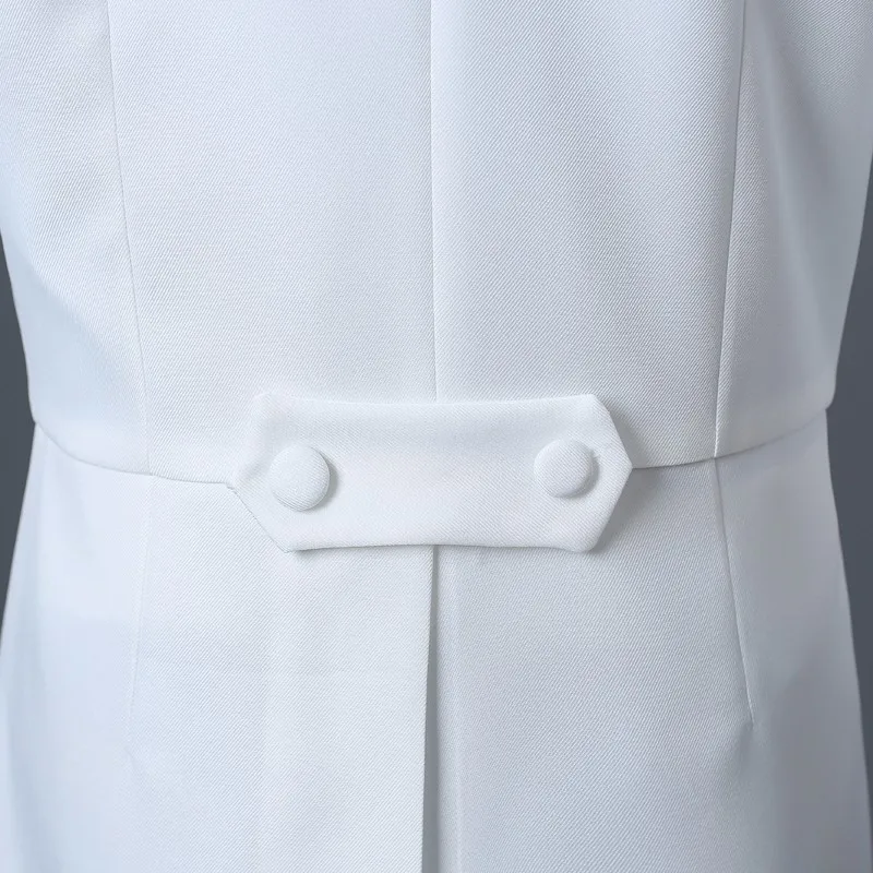 

PYJTRL England Gentleman Two-piece Black White Groom Cheap Wedding Tuxedos Suits For Men Classic Tail Coat With Pants Slim Fit