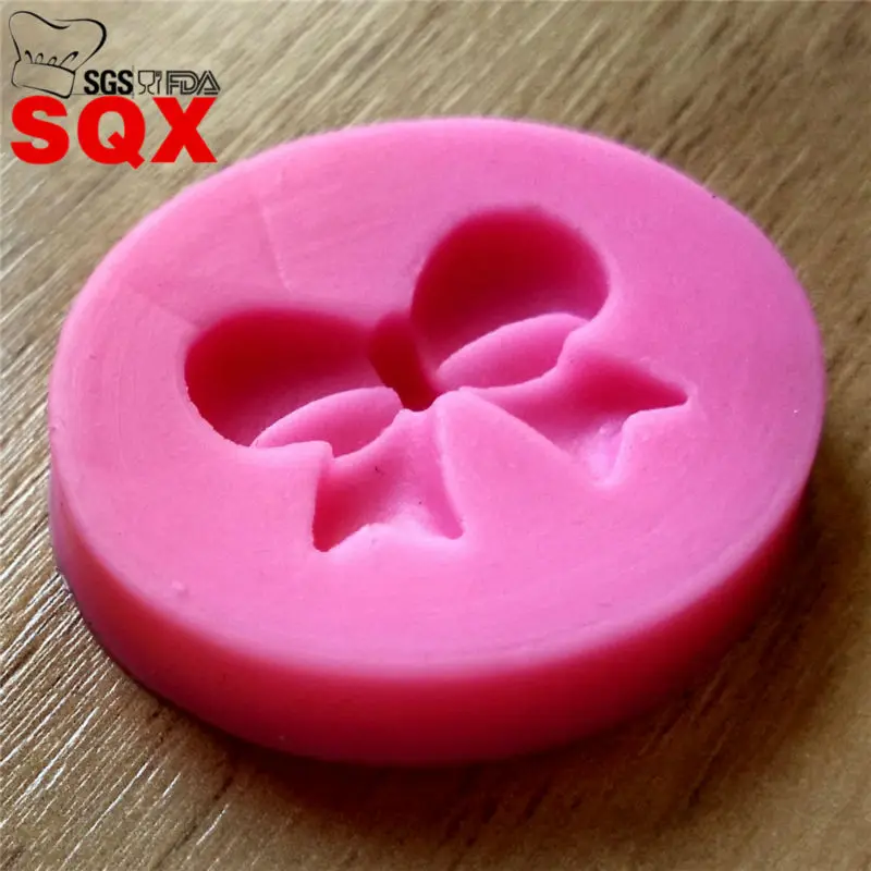 Мини 3d бант силиконовая форма для торта помадки инструменты украшения