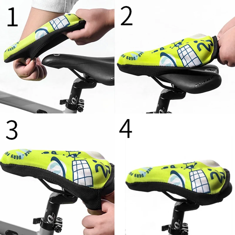 Новое дорожное велосипедное седло для детей утолщенное Силиконовое коврик