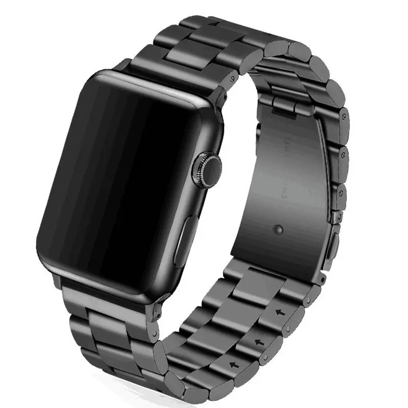 Ремешок из нержавеющей стали для Apple watch Series 3/2 Классическая пряжка с адаптером