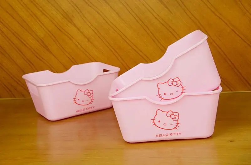 Новый органайзер для макияжа с героями мультфильмов Hello Kitty прямоугольная