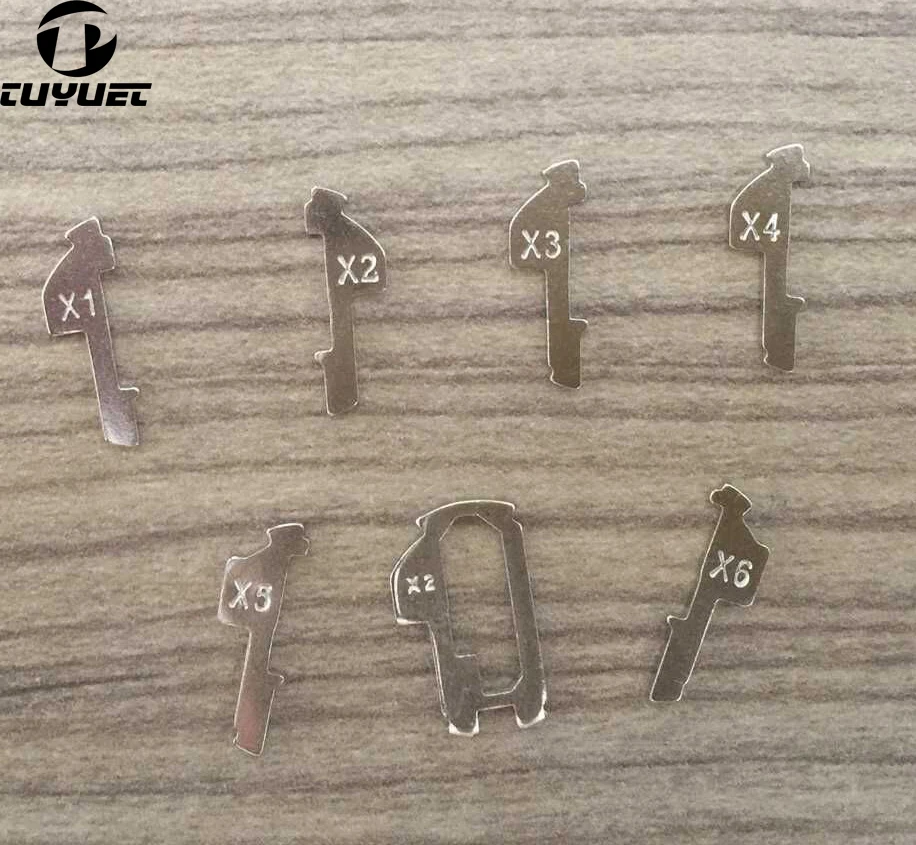 310 шт. язычок замка автомобиля HON66 для фиксирующей пластины Honda (300 шт. половинчатых планшетов + 10 шт. NO.2 полных планшетов + подарочная коробка