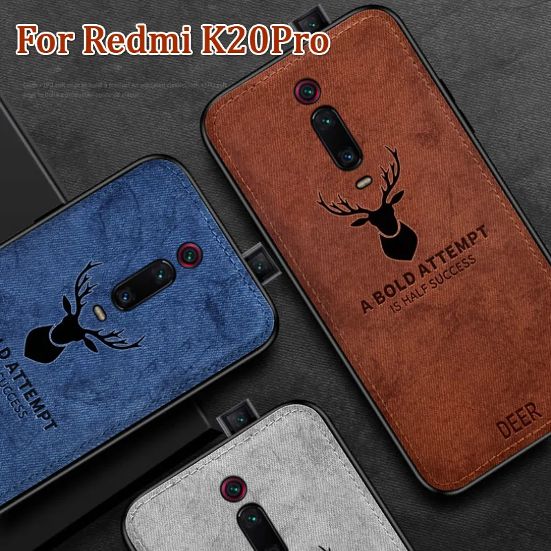 Защитный тканевый чехол с рисунком оленя для Redmi K20 Pro 7 Note 7 6 5 Pro, Мягкий тканевый чехол для Xiaomi Mi9 SE 8 A2 Lite 6X 5X, чехол