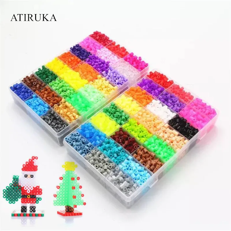48 цветов 5 мм Perler Beads для детей 3D головоломки diy игрушки 4600 шт./компл. Развивающие