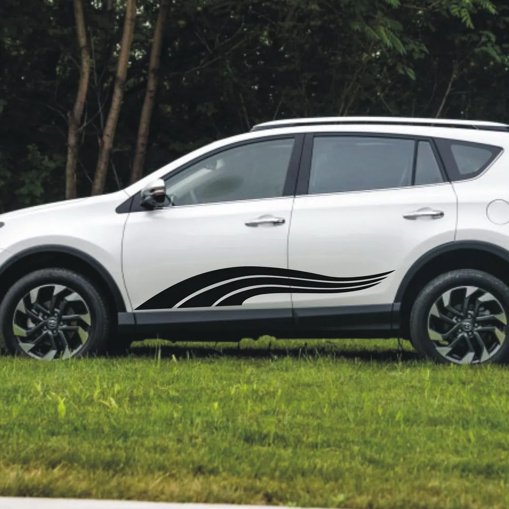 Автомобильные наклейки гоночная спортивная полоса 66 ''для RAV4 Highlander SUV