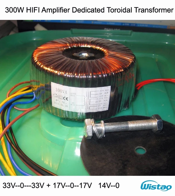 Тороидальный трансформатор IWISTAO 300 Вт усилитель мощности Hi Fi выделенный провод из
