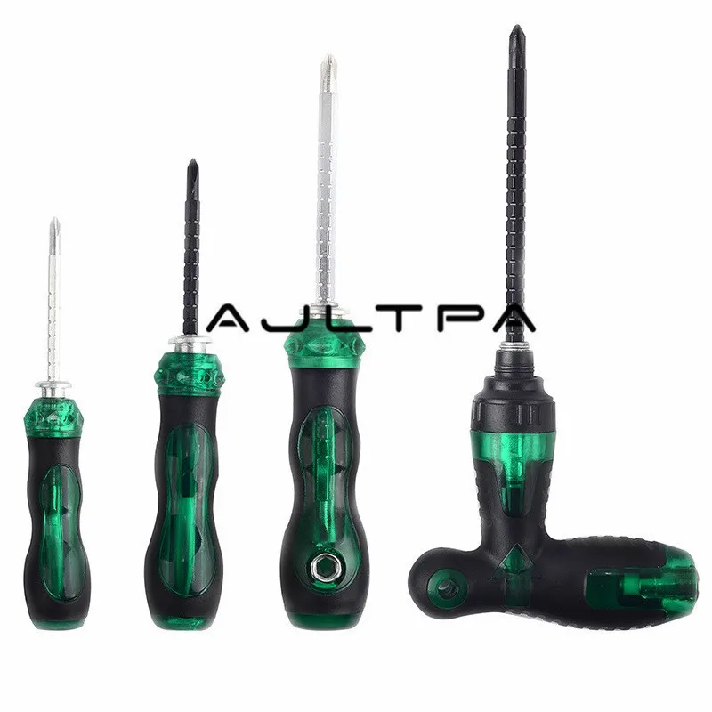 

50Pcs Multi-function Double Head Screwdriver Magnetic Retractable Screwdriver Removable Slotted Phillips Head Hardware Tool