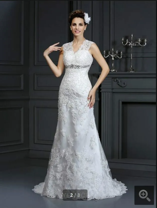 Халат Де Вечер 2017 русалка кружева свадебное платье аппликации cap рукавом открыть